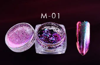 1Box 0.2g Chameleon Colorful Powder Nail Glitter Polish Mirror Powder Vtirka New DIY Nail Art Beauty Nail Art Pigment