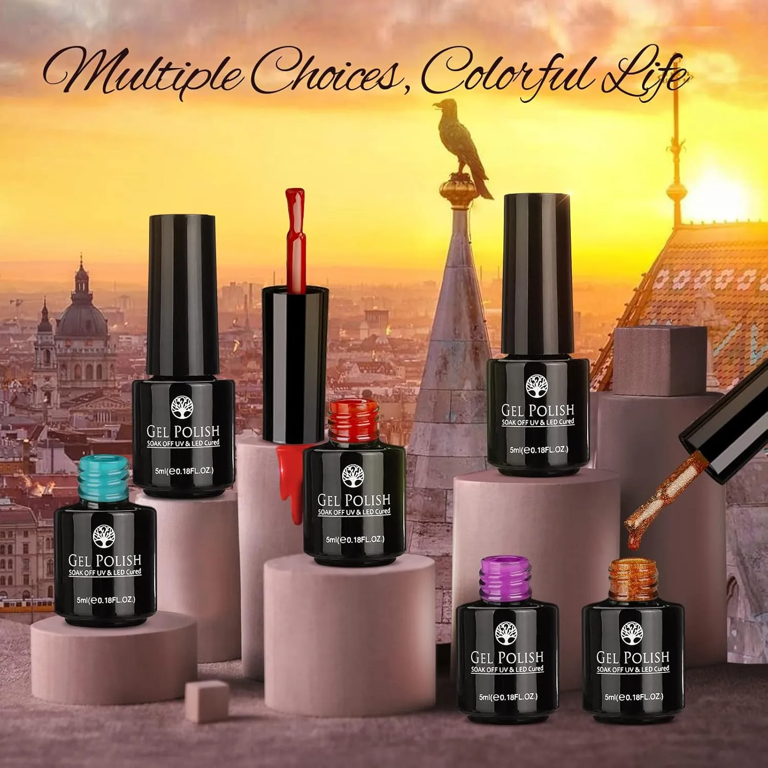 23 PCs Nail Art Acrylic Gel Nail Polish Set