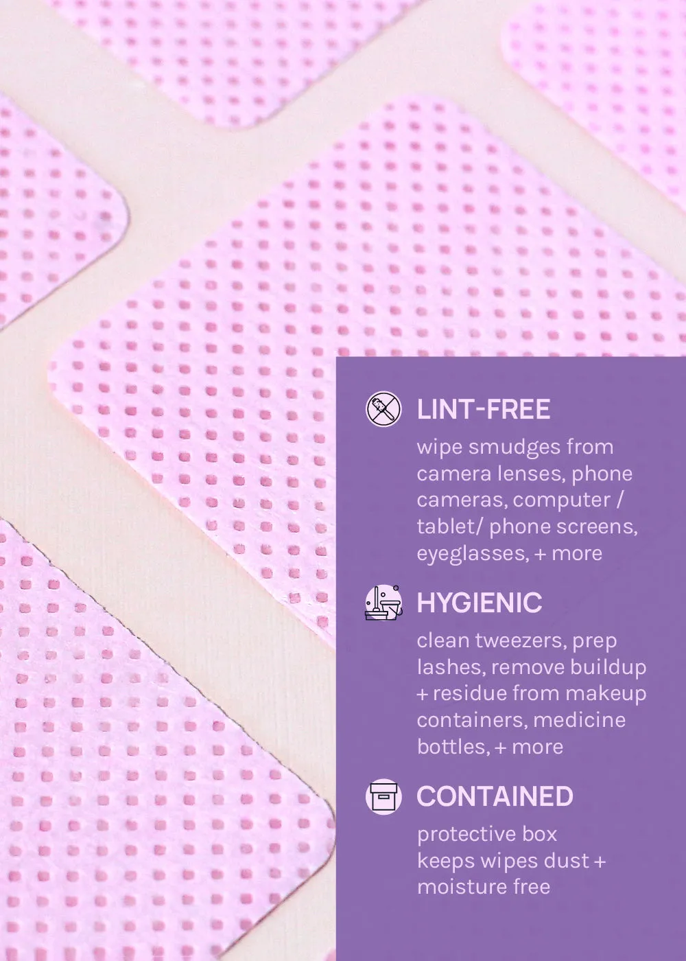 AOA Lint-free Cotton Wipes