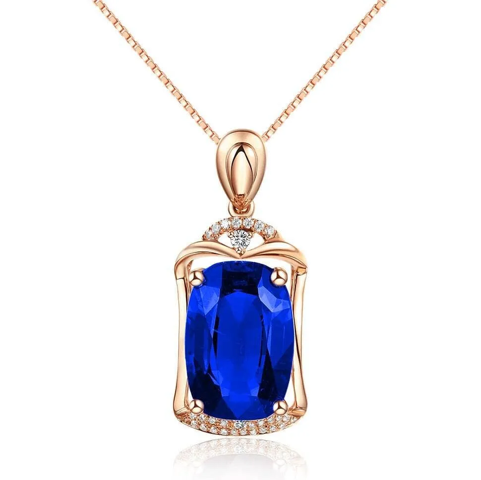 Bizuteria Rose Gold Ruby Treasure Pendant Necklace