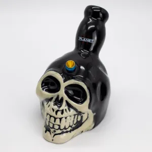 Black Neck Skull Ceramic Bong