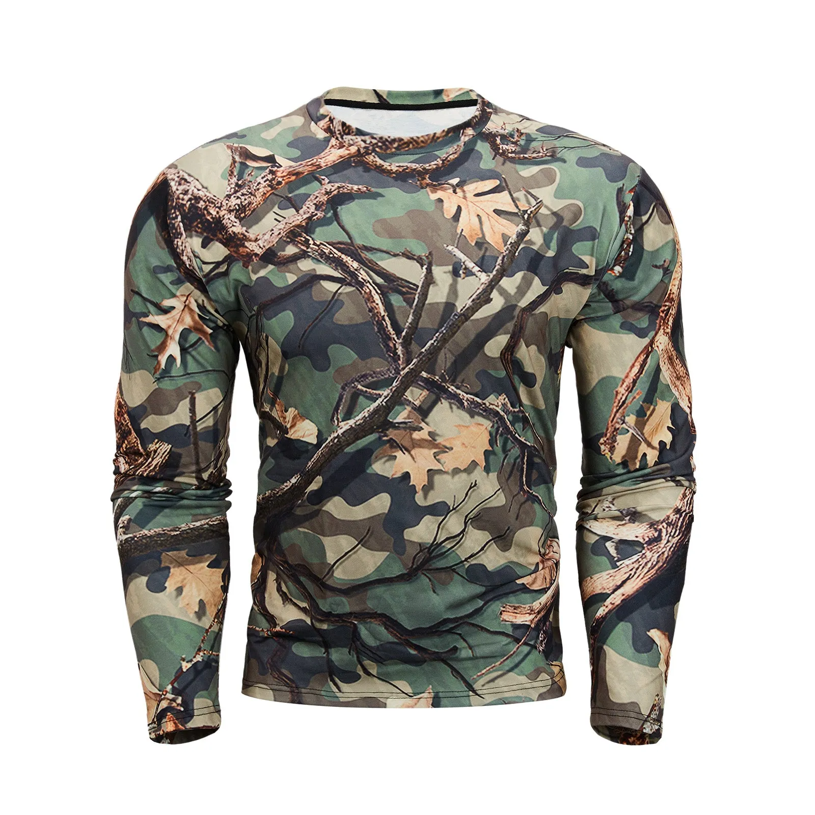 CAMO PRINTED QUICK-DRY LONG SLEEVE T-SHIRT