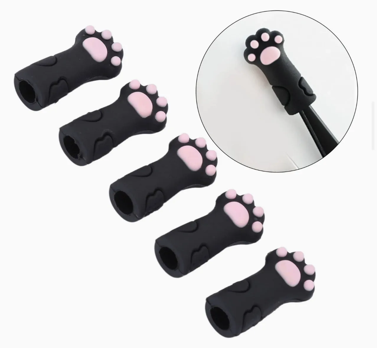 Cat Paw Shaped Silicone Manicure Tool Protective Cover