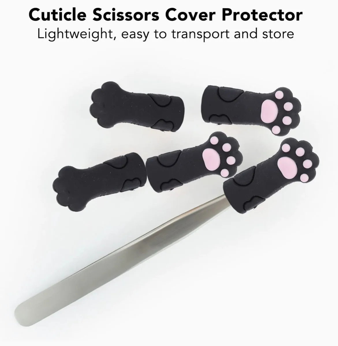 Cat Paw Shaped Silicone Manicure Tool Protective Cover