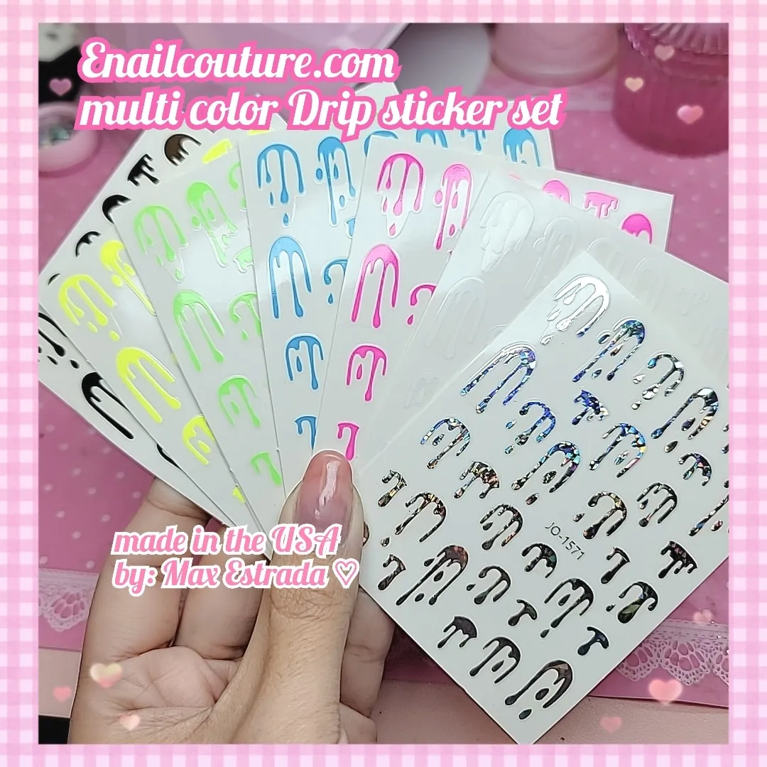 Charm Nail Sticker, Page 5 (flat & 3D Self-AdhesiveNail Decals Leaf Nail Art Stickers Colorful Mixed Nail Decorations)