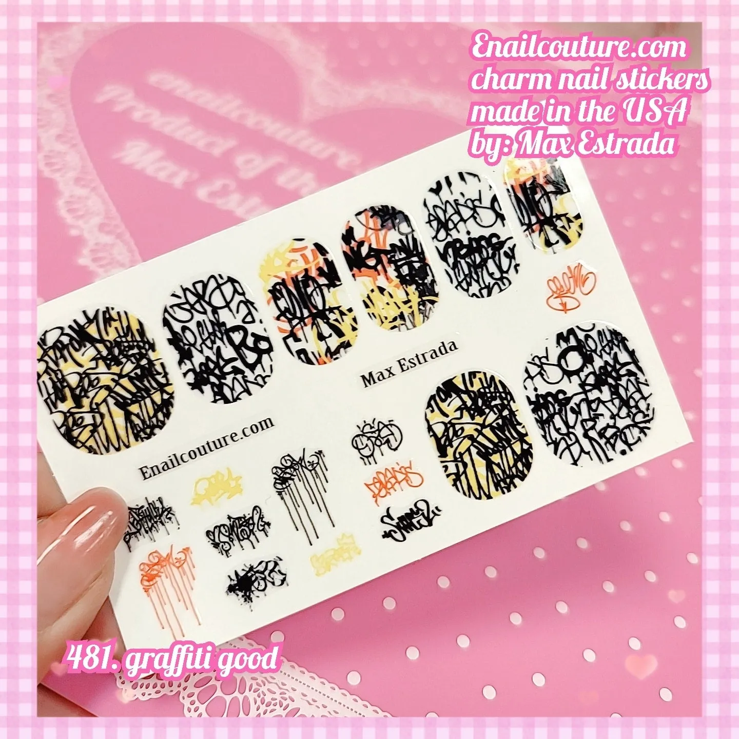 Charm Nail Sticker, Page 5 (flat & 3D Self-AdhesiveNail Decals Leaf Nail Art Stickers Colorful Mixed Nail Decorations)