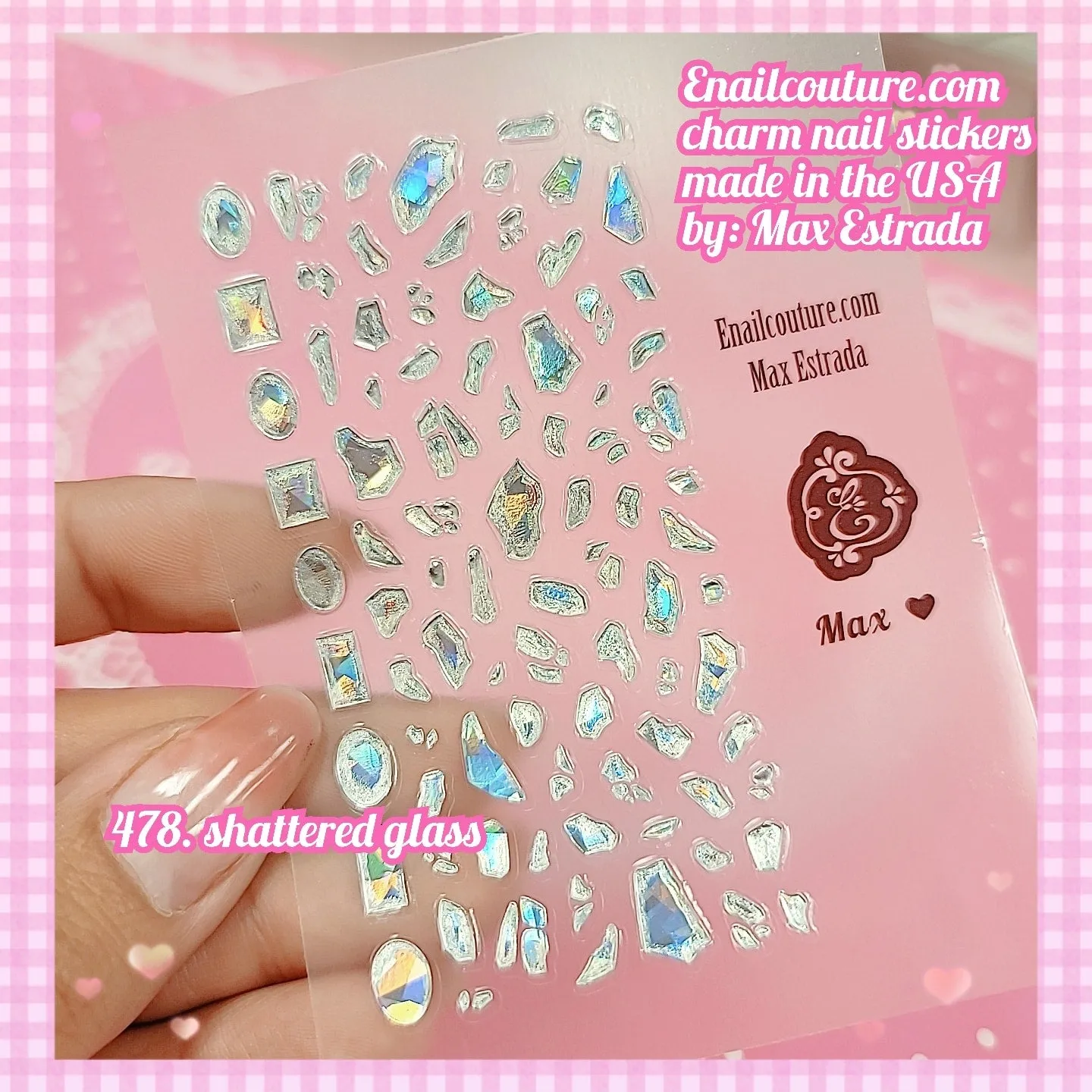 Charm Nail Sticker, Page 5 (flat & 3D Self-AdhesiveNail Decals Leaf Nail Art Stickers Colorful Mixed Nail Decorations)