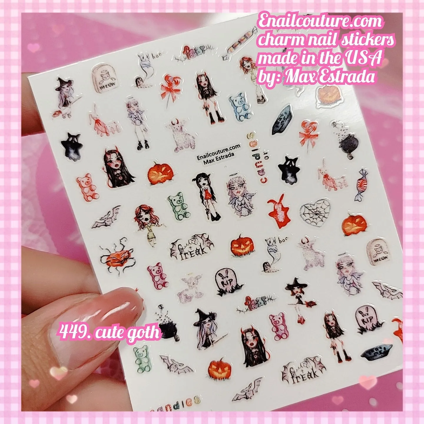 Charm Nail Sticker, Page 5 (flat & 3D Self-AdhesiveNail Decals Leaf Nail Art Stickers Colorful Mixed Nail Decorations)