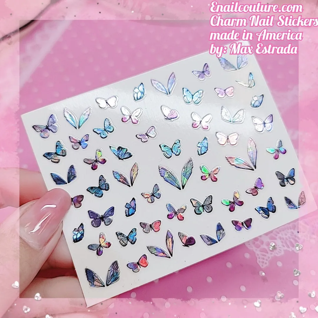 Charm Nail Sticker, Page 5 (flat & 3D Self-AdhesiveNail Decals Leaf Nail Art Stickers Colorful Mixed Nail Decorations)