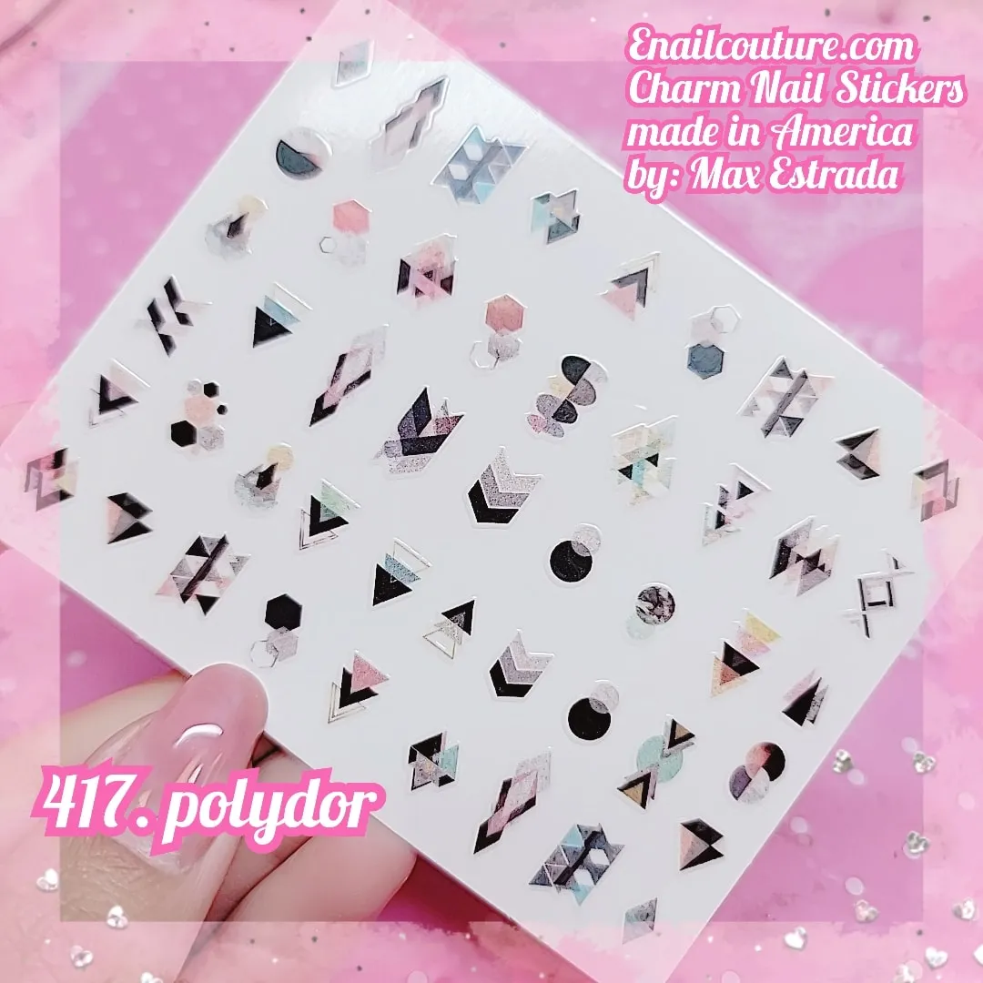 Charm Nail Sticker, Page 5 (flat & 3D Self-AdhesiveNail Decals Leaf Nail Art Stickers Colorful Mixed Nail Decorations)