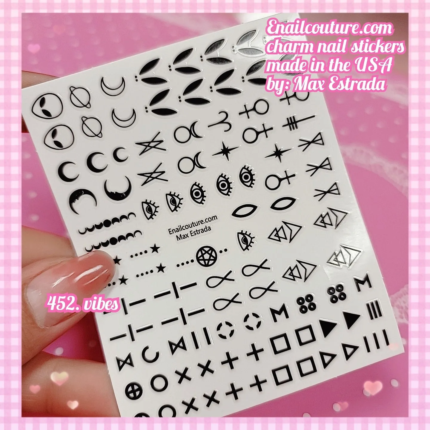 Charm Nail Sticker, Page 5 (flat & 3D Self-AdhesiveNail Decals Leaf Nail Art Stickers Colorful Mixed Nail Decorations)