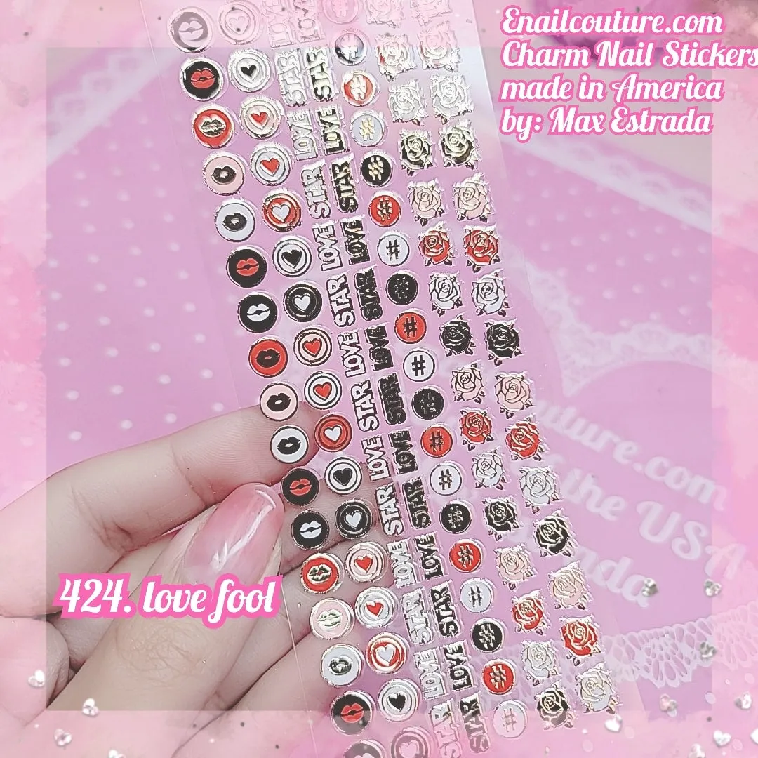 Charm Nail Sticker, Page 5 (flat & 3D Self-AdhesiveNail Decals Leaf Nail Art Stickers Colorful Mixed Nail Decorations)