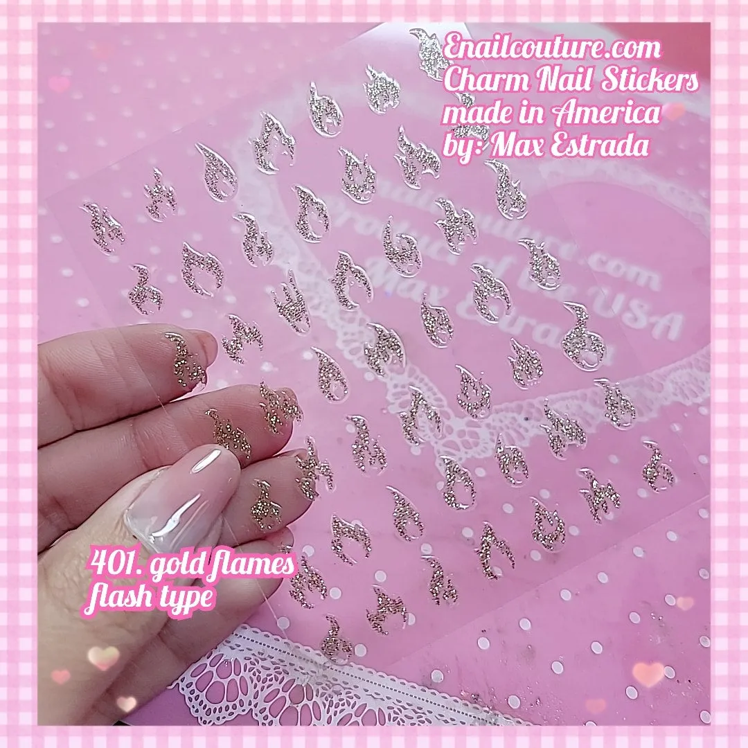 Charm Nail Sticker, Page 5 (flat & 3D Self-AdhesiveNail Decals Leaf Nail Art Stickers Colorful Mixed Nail Decorations)