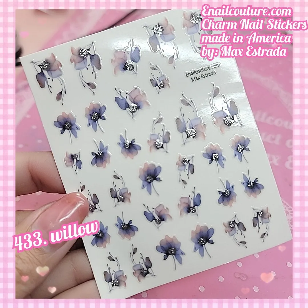 Charm Nail Sticker, Page 5 (flat & 3D Self-AdhesiveNail Decals Leaf Nail Art Stickers Colorful Mixed Nail Decorations)