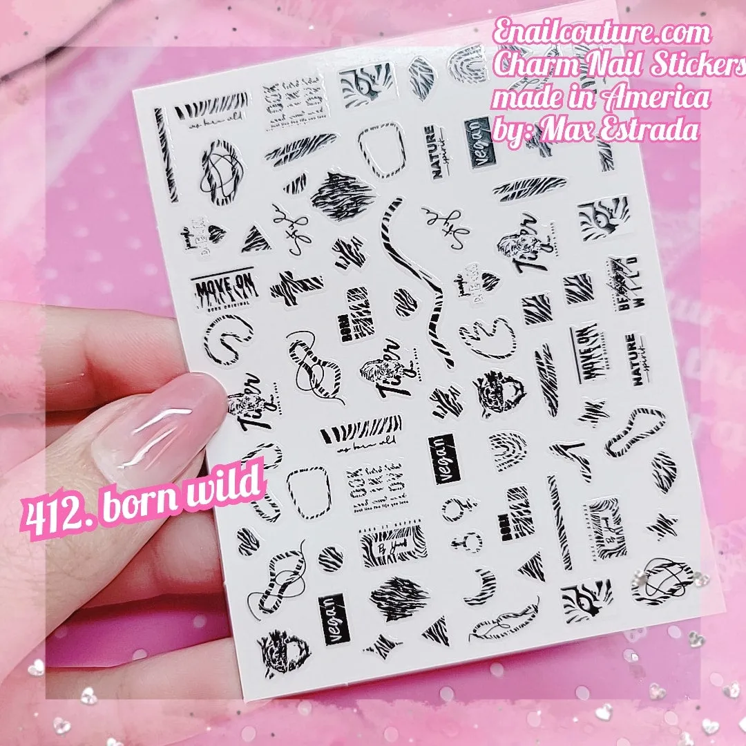 Charm Nail Sticker, Page 5 (flat & 3D Self-AdhesiveNail Decals Leaf Nail Art Stickers Colorful Mixed Nail Decorations)