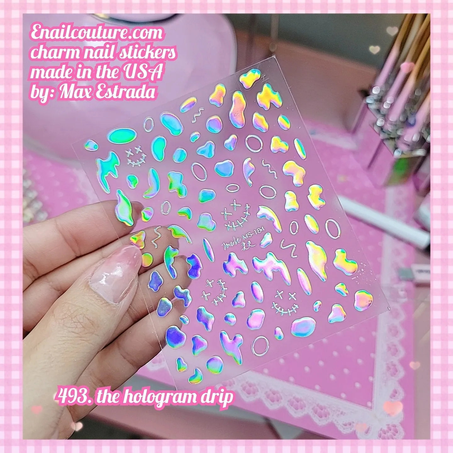 Charm Nail Sticker, Page 5 (flat & 3D Self-AdhesiveNail Decals Leaf Nail Art Stickers Colorful Mixed Nail Decorations)