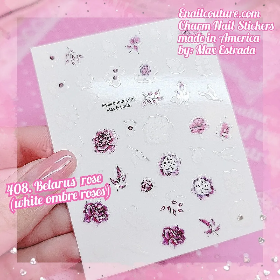 Charm Nail Sticker, Page 5 (flat & 3D Self-AdhesiveNail Decals Leaf Nail Art Stickers Colorful Mixed Nail Decorations)