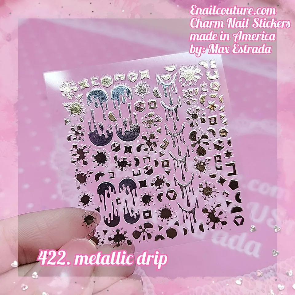 Charm Nail Sticker, Page 5 (flat & 3D Self-AdhesiveNail Decals Leaf Nail Art Stickers Colorful Mixed Nail Decorations)