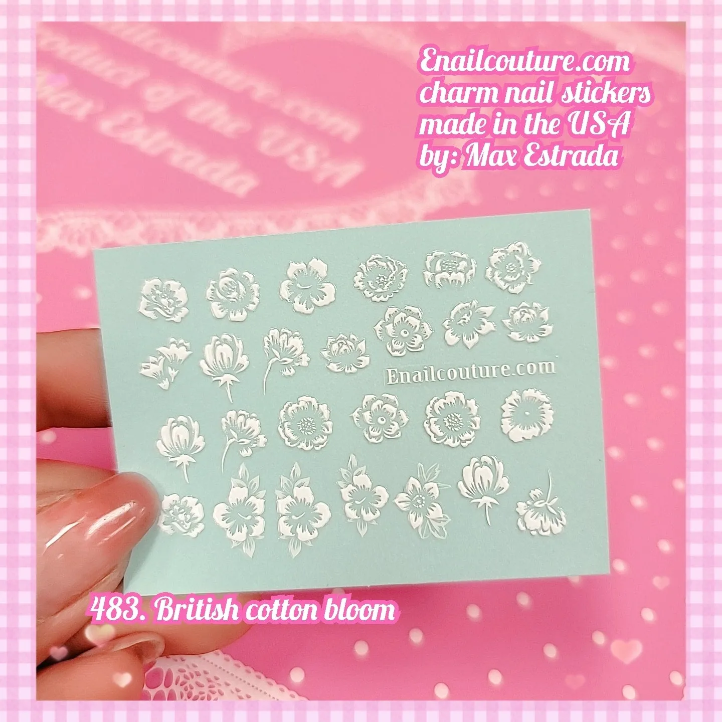 Charm Nail Sticker, Page 5 (flat & 3D Self-AdhesiveNail Decals Leaf Nail Art Stickers Colorful Mixed Nail Decorations)