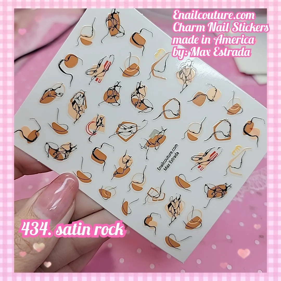 Charm Nail Sticker, Page 5 (flat & 3D Self-AdhesiveNail Decals Leaf Nail Art Stickers Colorful Mixed Nail Decorations)