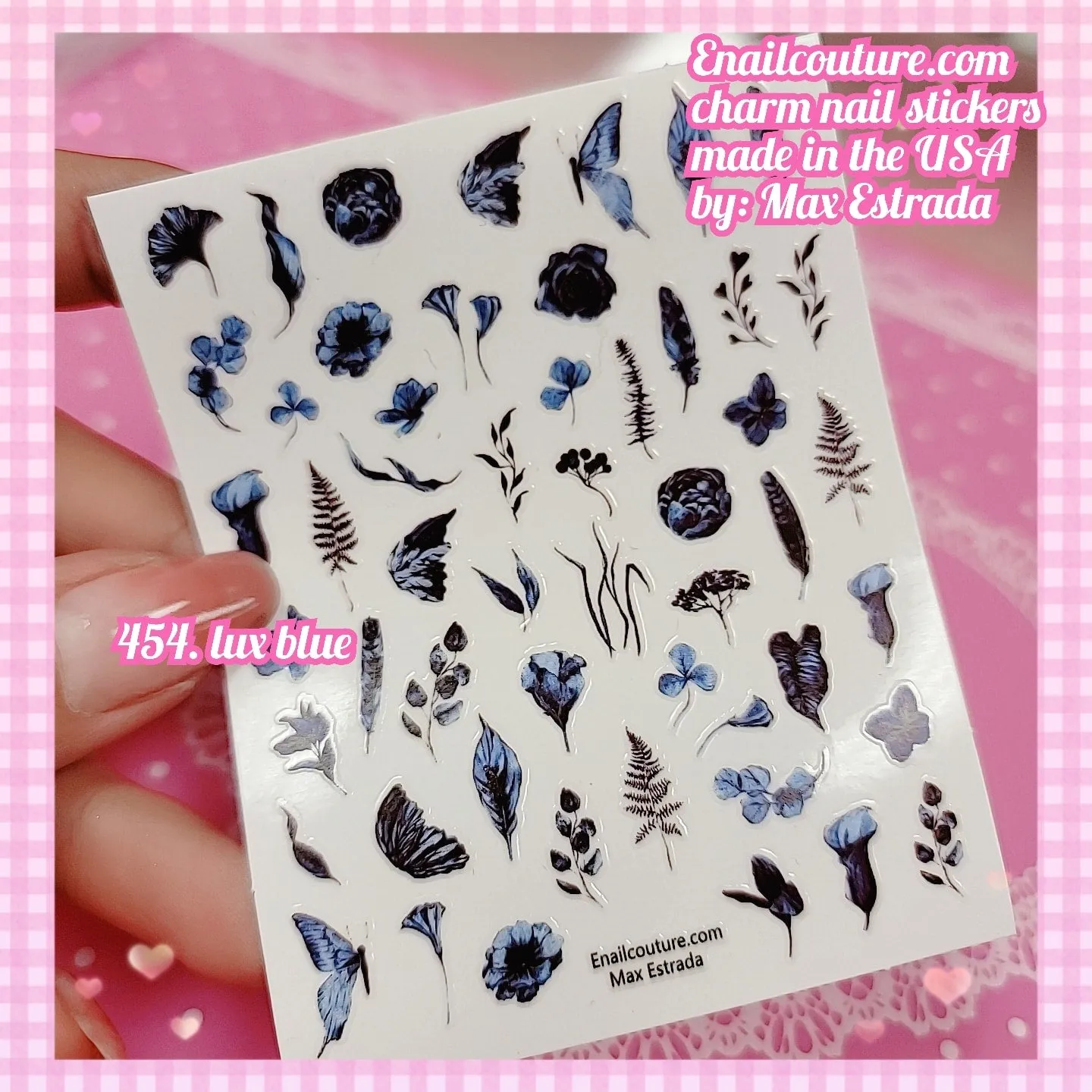 Charm Nail Sticker, Page 5 (flat & 3D Self-AdhesiveNail Decals Leaf Nail Art Stickers Colorful Mixed Nail Decorations)