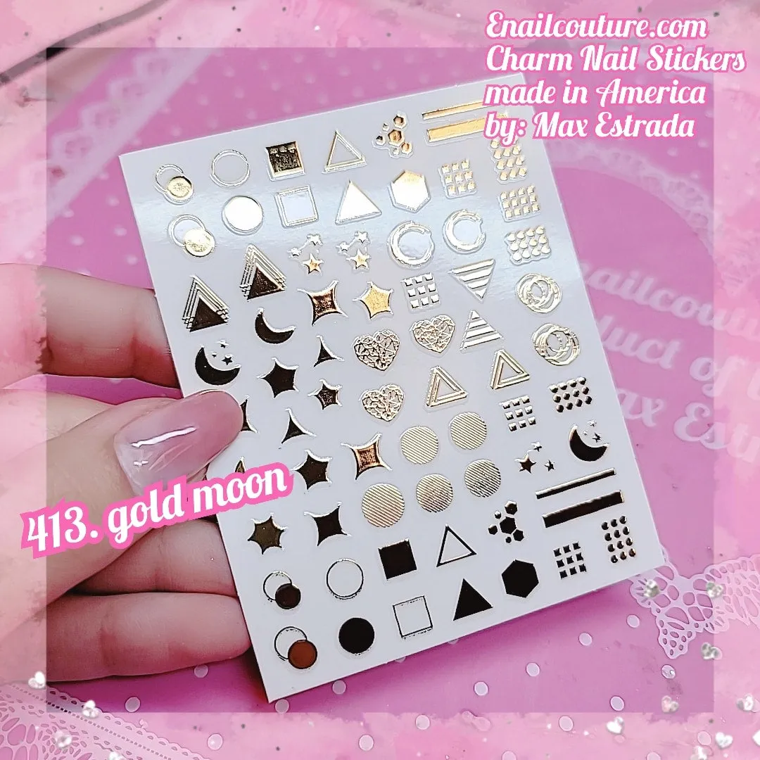 Charm Nail Sticker, Page 5 (flat & 3D Self-AdhesiveNail Decals Leaf Nail Art Stickers Colorful Mixed Nail Decorations)