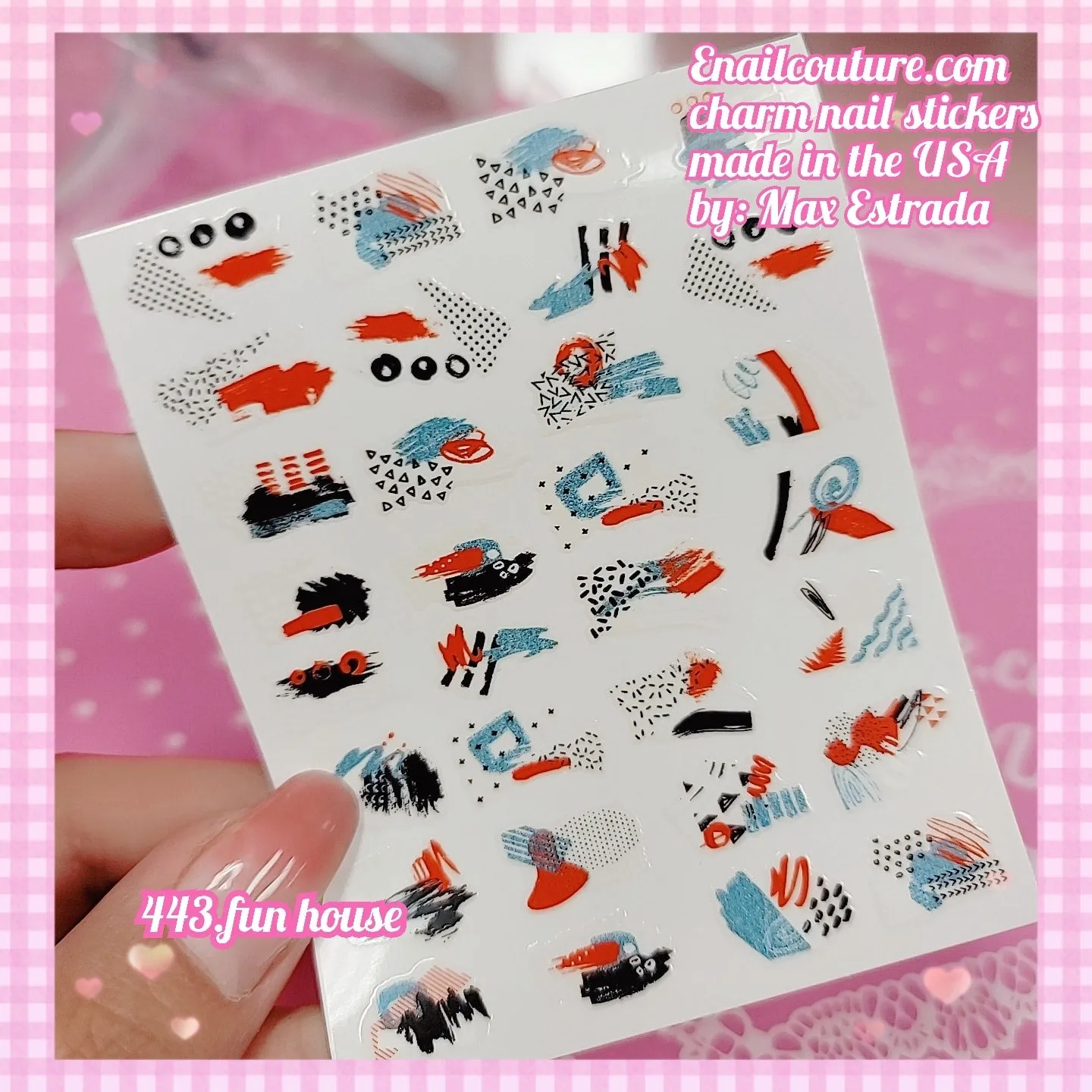 Charm Nail Sticker, Page 5 (flat & 3D Self-AdhesiveNail Decals Leaf Nail Art Stickers Colorful Mixed Nail Decorations)