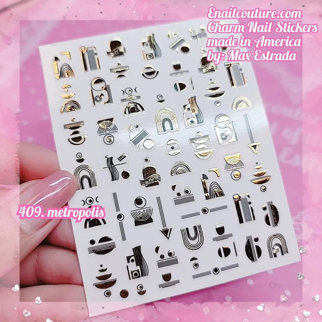 Charm Nail Sticker, Page 5 (flat & 3D Self-AdhesiveNail Decals Leaf Nail Art Stickers Colorful Mixed Nail Decorations)