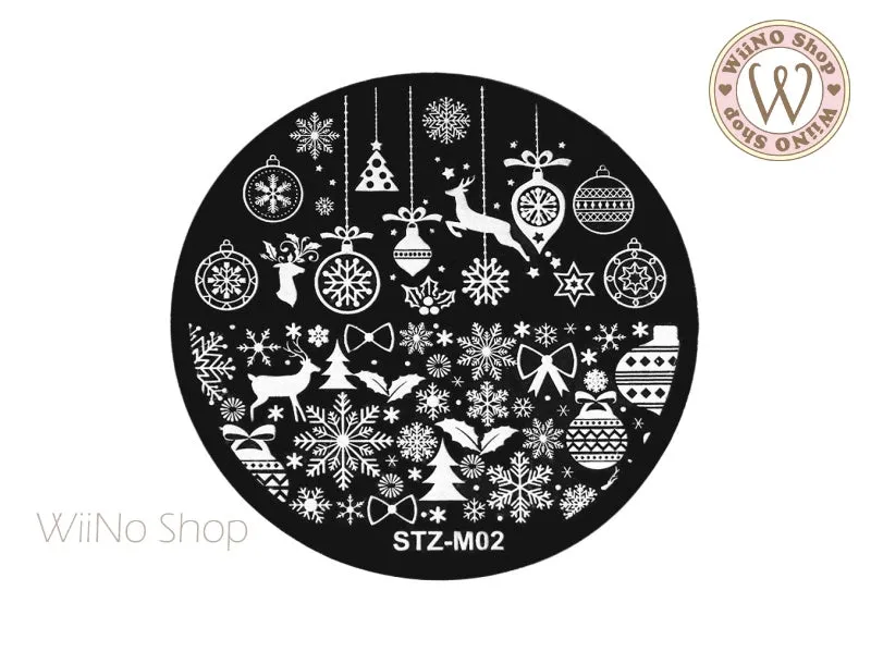 Christmas Nail Art Stamping Plate Template (STZ-M02)