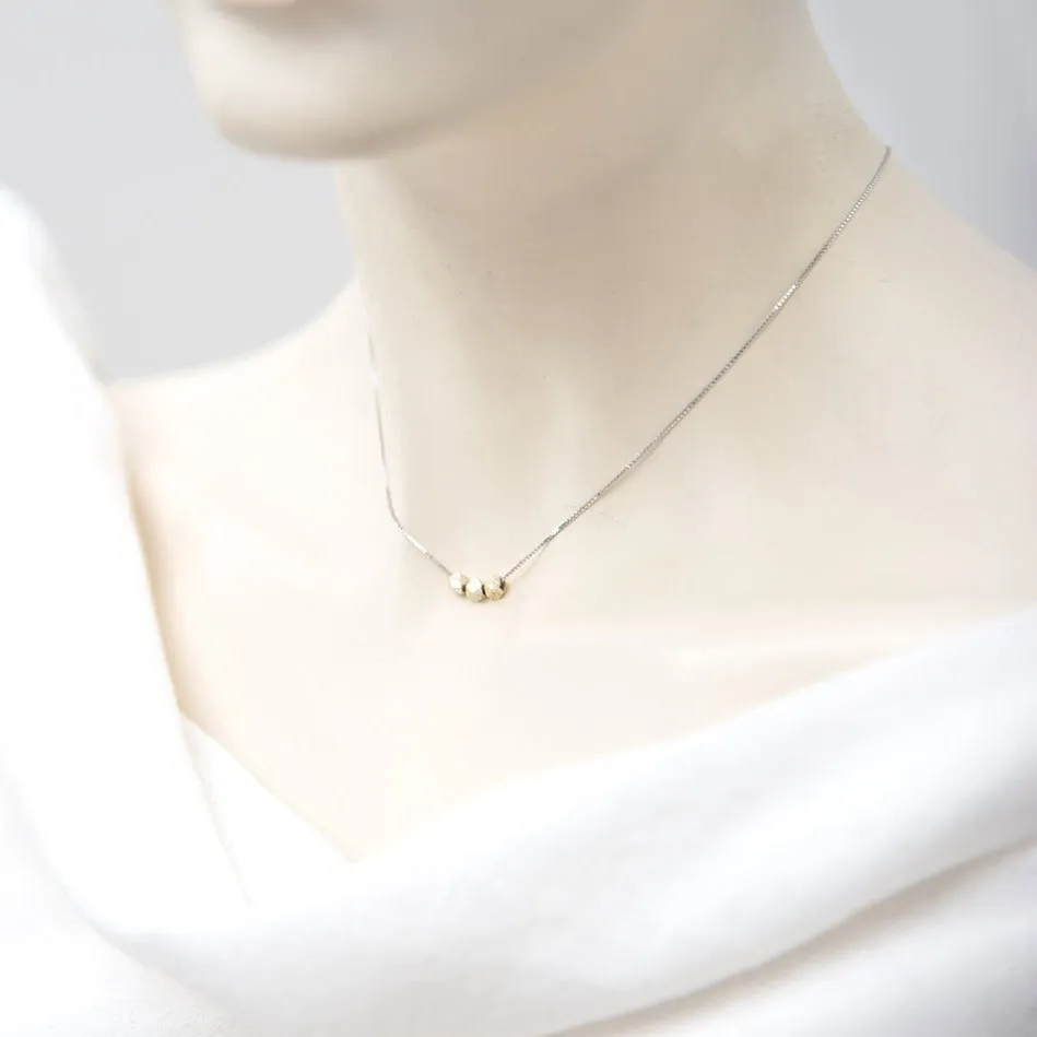 Dazzling Dices Dainty Short Necklace