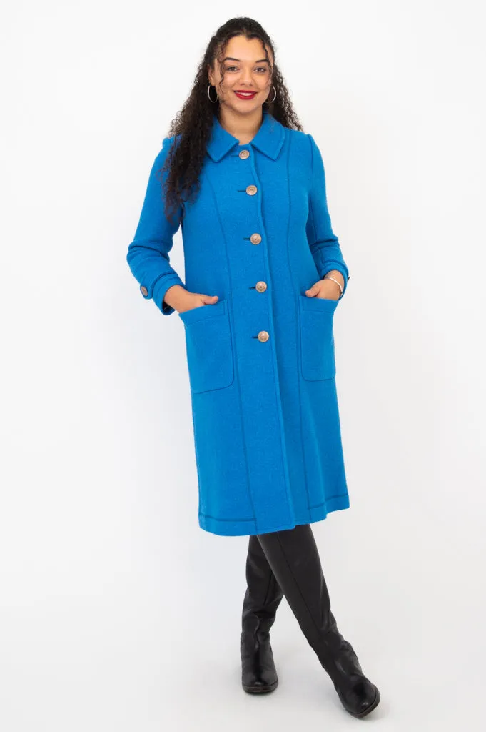 Edna Coat, Crystal, Boiled Wool