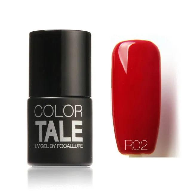 FOCALLURE Beauty UV Nail Gel Polish Nail Art Colorful Red Series UV Gel Nail Gel Lacquer Soak Off Long Lasting Nail Professional