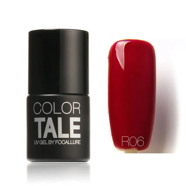 FOCALLURE Beauty UV Nail Gel Polish Nail Art Colorful Red Series UV Gel Nail Gel Lacquer Soak Off Long Lasting Nail Professional