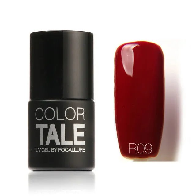 FOCALLURE Beauty UV Nail Gel Polish Nail Art Colorful Red Series UV Gel Nail Gel Lacquer Soak Off Long Lasting Nail Professional