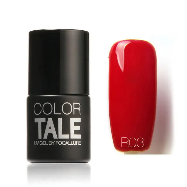 FOCALLURE Beauty UV Nail Gel Polish Nail Art Colorful Red Series UV Gel Nail Gel Lacquer Soak Off Long Lasting Nail Professional