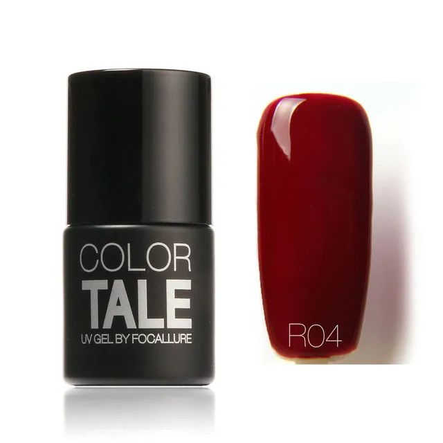 FOCALLURE Beauty UV Nail Gel Polish Nail Art Colorful Red Series UV Gel Nail Gel Lacquer Soak Off Long Lasting Nail Professional