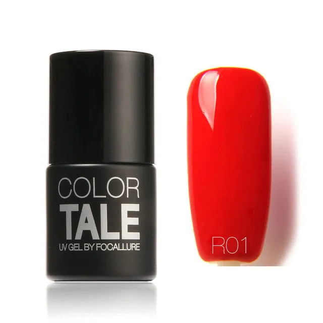 FOCALLURE Beauty UV Nail Gel Polish Nail Art Colorful Red Series UV Gel Nail Gel Lacquer Soak Off Long Lasting Nail Professional