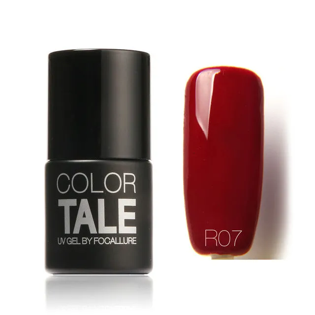 FOCALLURE Beauty UV Nail Gel Polish Nail Art Colorful Red Series UV Gel Nail Gel Lacquer Soak Off Long Lasting Nail Professional