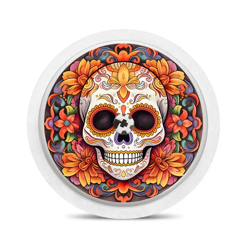 Freestyle Libre 1 & 2 sensor sticker: Sugar skull