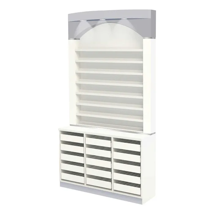 Mayakoba Nova I Polish & Powder Rack with Cabinets