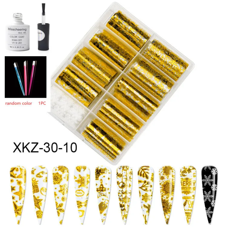 Nail Art Transfer Foils Set Of 12