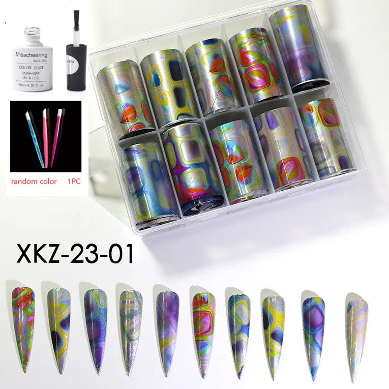 Nail Art Transfer Foils Set Of 12