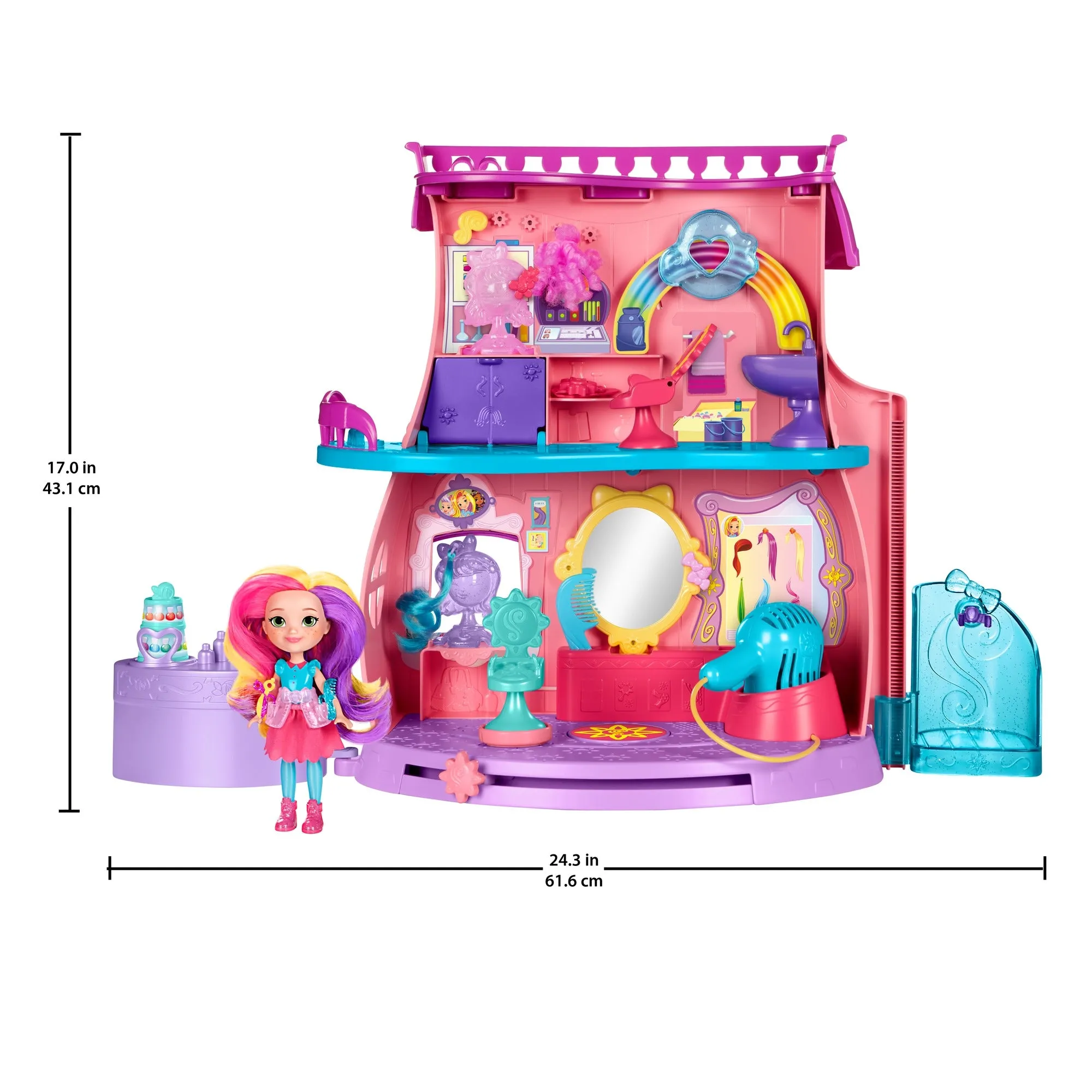 Nickelodeon Sunny Day's Fan-tastic Salon Playset, Doll, & Styling Tools