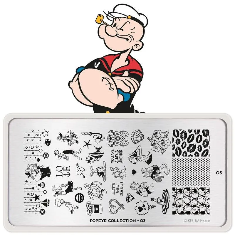 Popeye Nail Art Plate Bundle | MoYou London