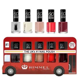 Rimmel London Bus 60 Second Super Shine Nail Polish Set of 5