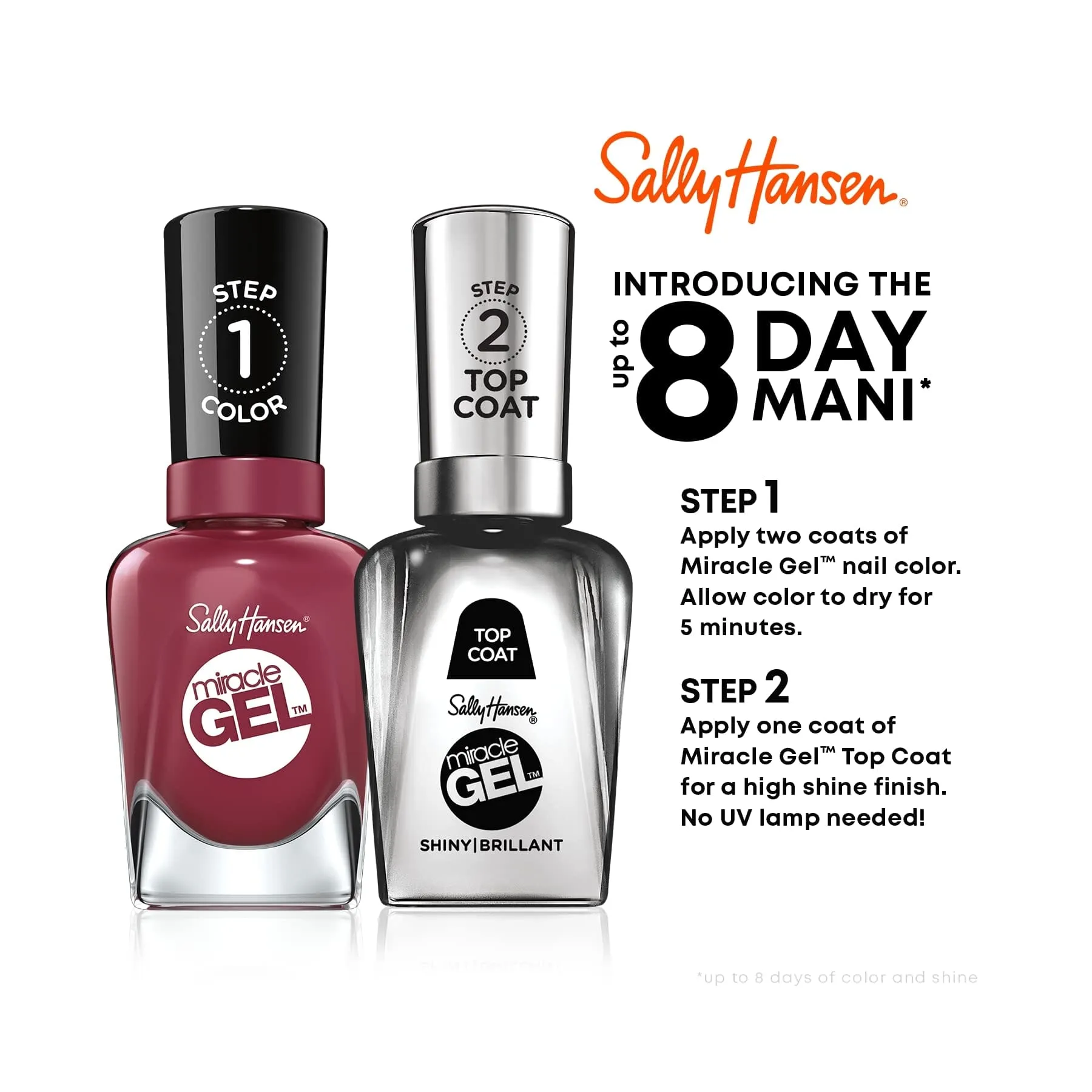 Sally Hansen Miracle Gel Nail Polish Shiny Top Coat