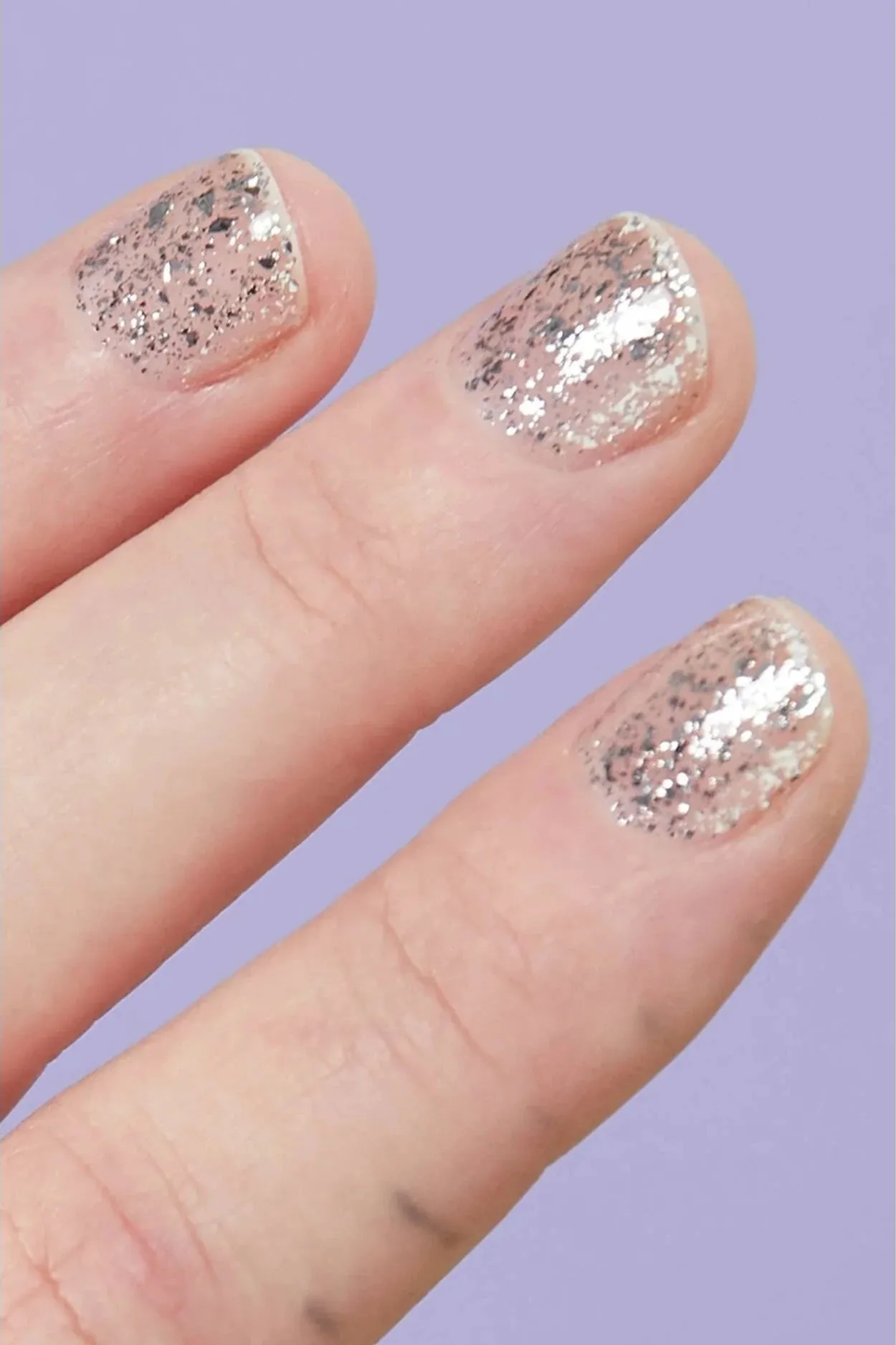 Silver Lining Metallic Flake Nail Polish Topper