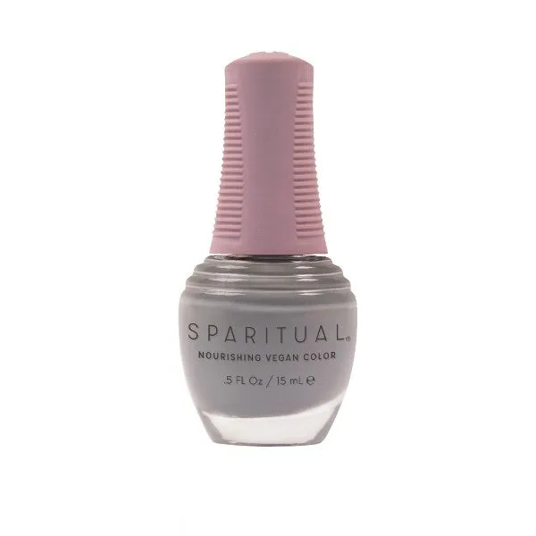 Sparitual Nourishing Lacquer Polish - Afternoon Mist - Grey Creme - 15ML