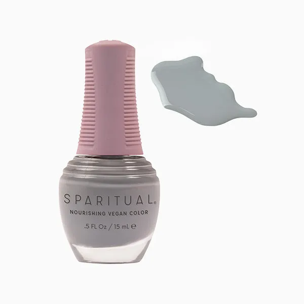 Sparitual Nourishing Lacquer Polish - Afternoon Mist - Grey Creme - 15ML