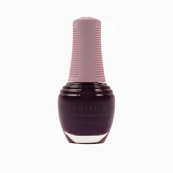 Sparitual Nourishing Lacquer Polish - Delve Deeper - Dark Purple Creme - 15ML